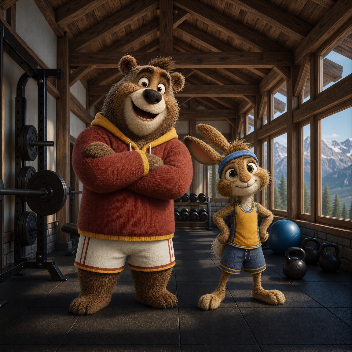 Jack and Coach Rizzo at Mountain Peaks